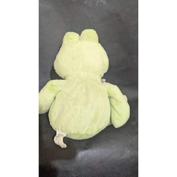 KellyToy Stuffed Frog Plush Toy With Embroidered Flowers - Picture 5 of 8